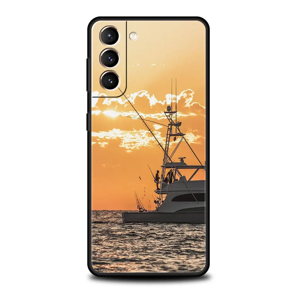 Funda de teléfono de pesca para Samsung Galaxy S24 S23 S22 S20 Ultra S21 FE 5G S10 S9 Plus S10E S8 funda de silicona suave - imagen 3