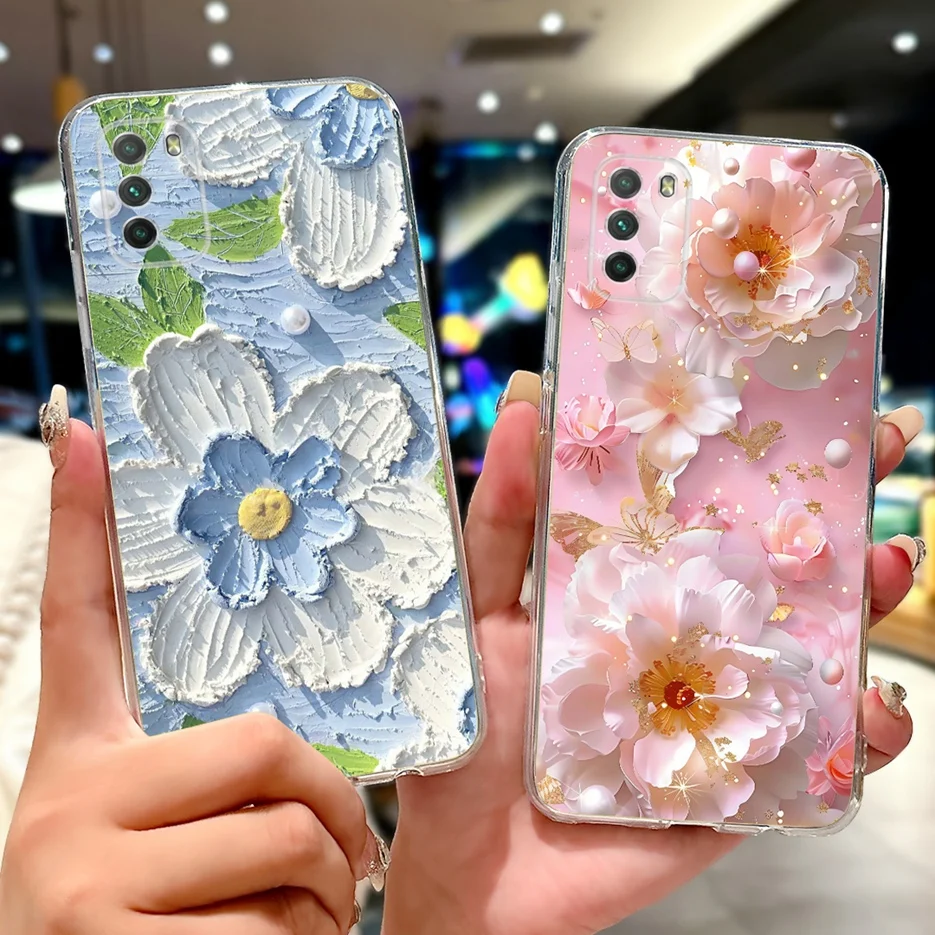 Para Xiaomi Poco M3 funda PocoM3 Pro 5G nueva moda cubierta pintada Fundas de teléfono de silicona suave para Xiaomi Poco M3 Pro M3Pro 5G Fundas - imagen 4