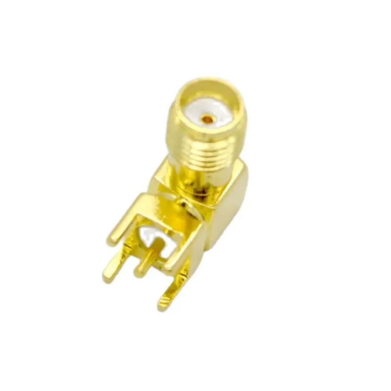 Conector RF de 90 grados, Base de antena de Pedestal SMA RF, pie doblado, tornillo exterior SMA kWe, Agujero interior especial, venta al por mayor, 100 piezas, nuevo - imagen 3