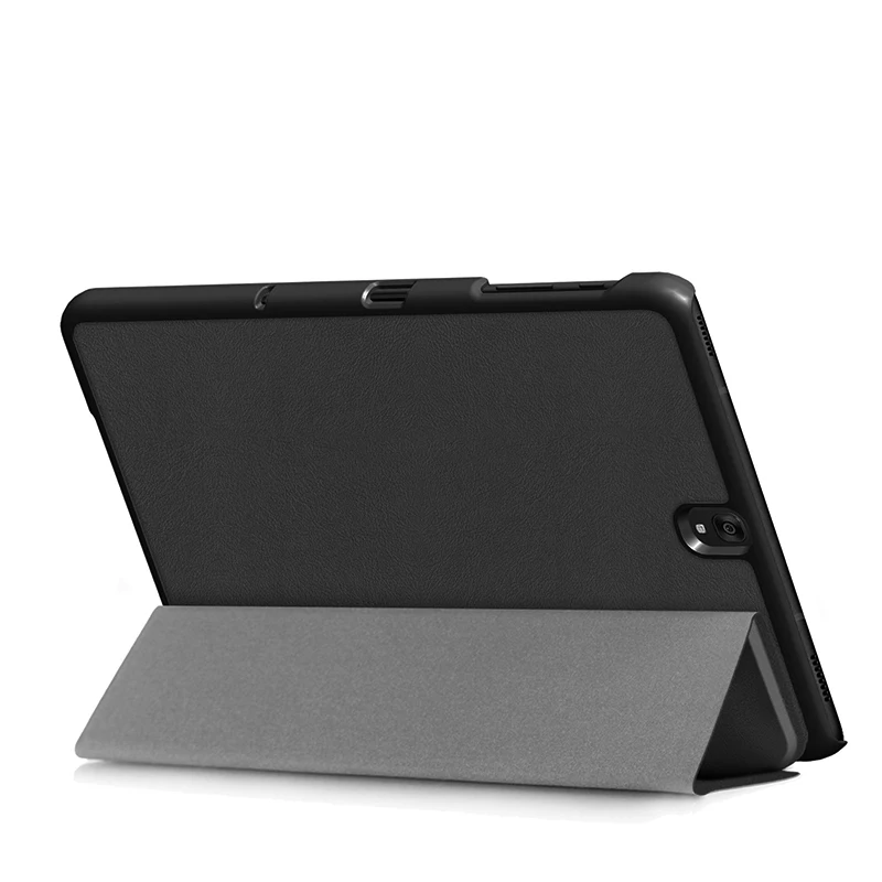 HUWEI Funda para Samsung Galaxy Tab S3 9,7 pulgadas SM-T820 SM-T825 Tablet PU cuero triple soporte plegable funda con soporte magnético - imagen 2