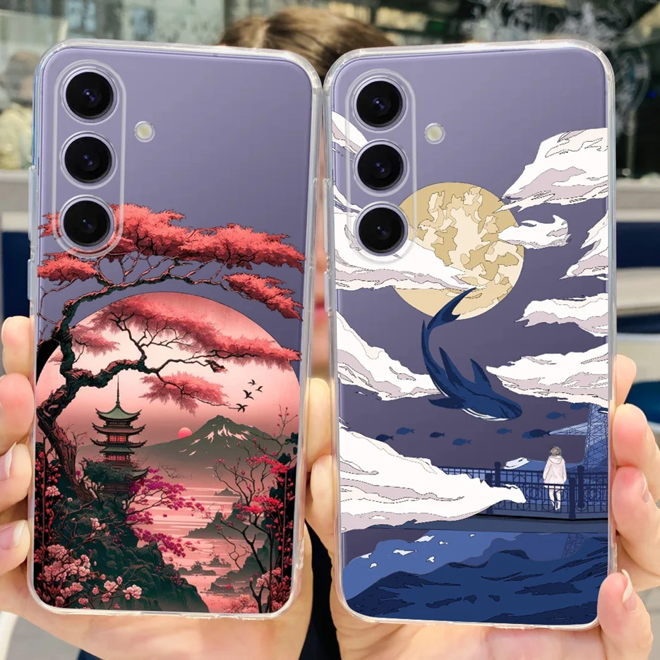 Funda de teléfono para Samsung Galaxy S24 Plus, carcasa bonita pintada a la moda, suave y delgada para Samsung S24 Ultra S 24 S24 +, SM-S926B - imagen 5