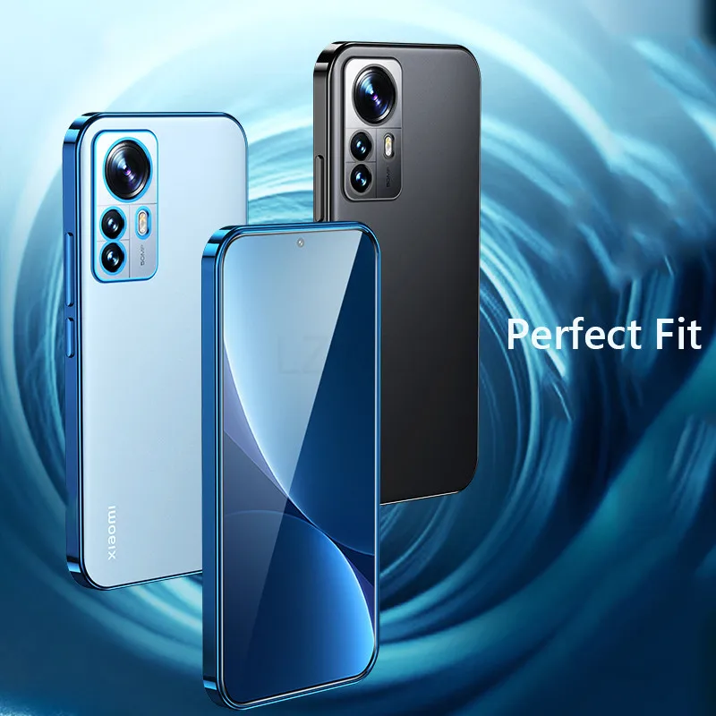 d'For Xiaomi 12 Pro Luxury Plating Soft Clear Back Cover Per Xiaomi 12 12X 13 Lite 13T 12T Pro Xiaomi12X Redmi 12 Custodie de téléphone - imagen 3