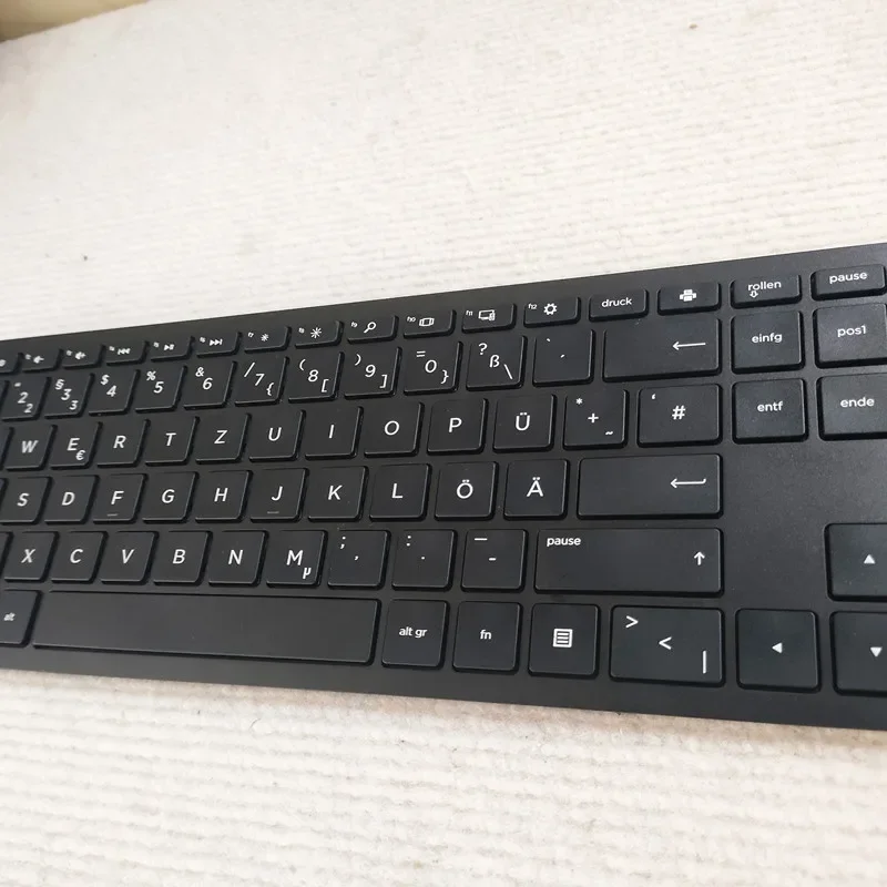 Juego de teclado y mouse inalámbricos 2.4G negro HSA-P003K HSA-P003M para diseño alemán HP - imagen 5