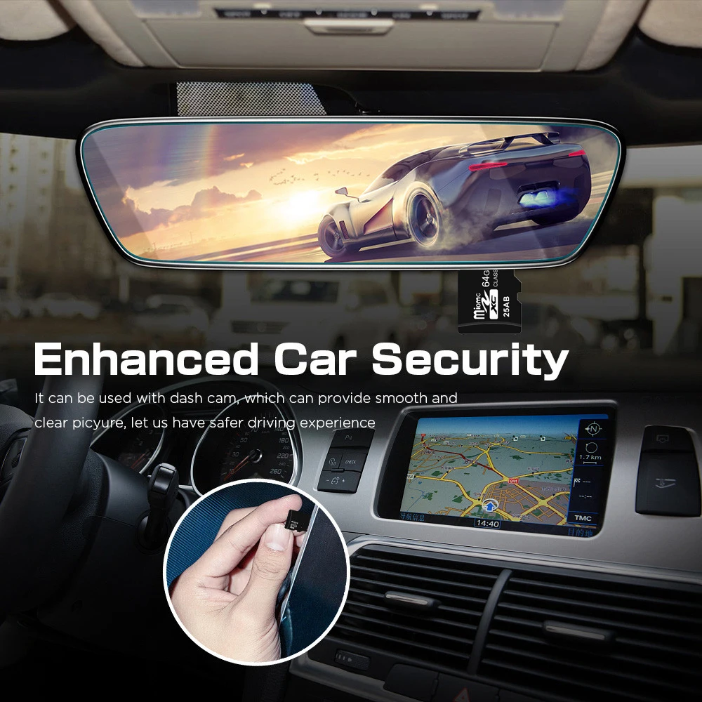 Tarjeta Micro de memoria TF C10, 64GB, 32GB, 16GB, hasta 60MB/s, tarjeta Flash TF A1 para teléfono, tableta, cámara, monitoreo de tacógrafo de coche UAV - imagen 3