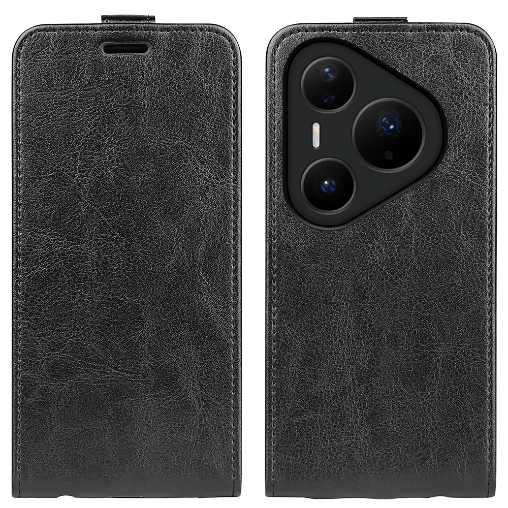 Para Huawei Pura 80 Pro Funda de cuero con tapa funda suave cartera Vertical ranura para tarjeta de crédito de cuero para Huawei Pura 80 Pro Plus - imagen 2