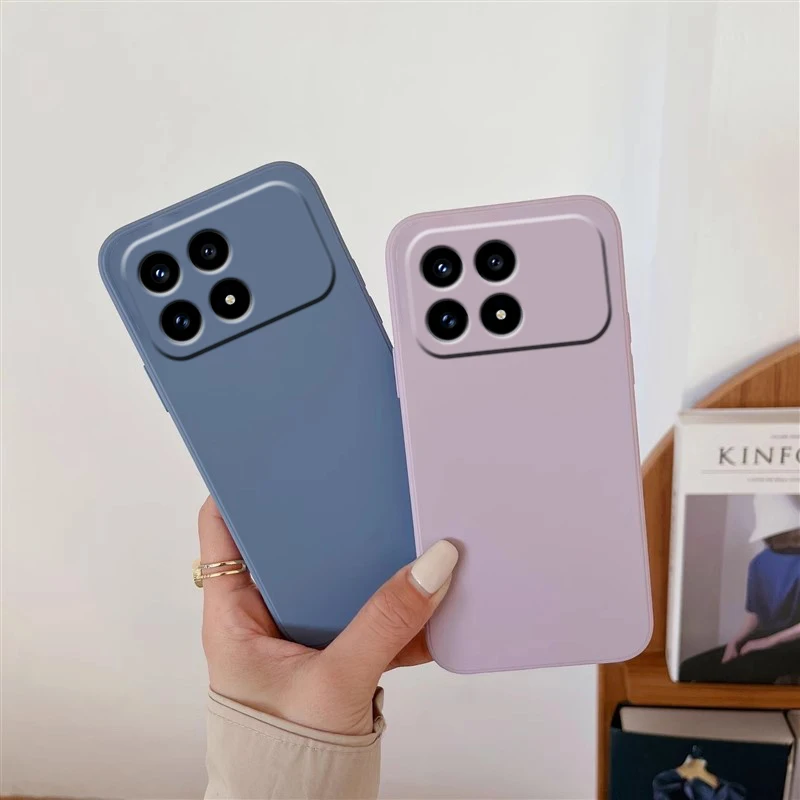 Para Poco F8 Pro funda Poco F8 Ultra Capas silicona líquida a prueba de golpes parachoques trasero TPU Fundas suaves Xiaomi Poco F8 Pro Ultra - imagen 3