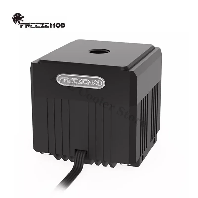 FREEZEMOD Bomba de agua silenciosa refrigerada por agua para computadora, cabezal de 3,5 metros, flujo de 650L/H, cubierta de POM de metal PWM PU-EG4 - imagen 3