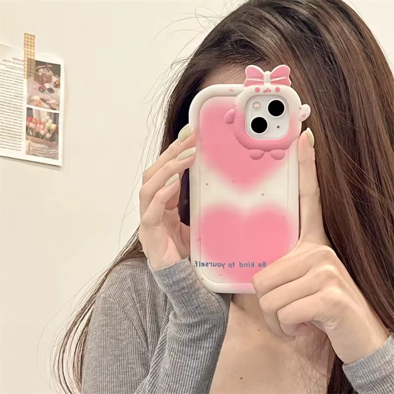 Funda de teléfono Ins rosa para iPhone 14promax Apple 13/1211 - imagen 2