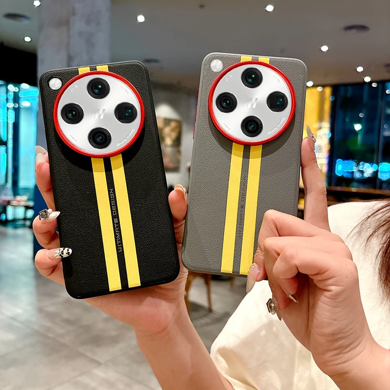 Funda para OPPO Find X8 Ultra X8S +, cubierta anticaída de protección de cuero con pista creativa de lujo para OPPO Find X8 Pro, parachoques a prueba de golpes