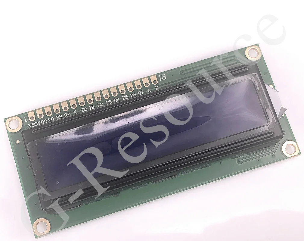 (1 uds) LCM1602A LCD azul-amarillo 5V/3,3 V gráficos de matriz de puntos módulo de visualización de caracteres 16X2 - imagen 2