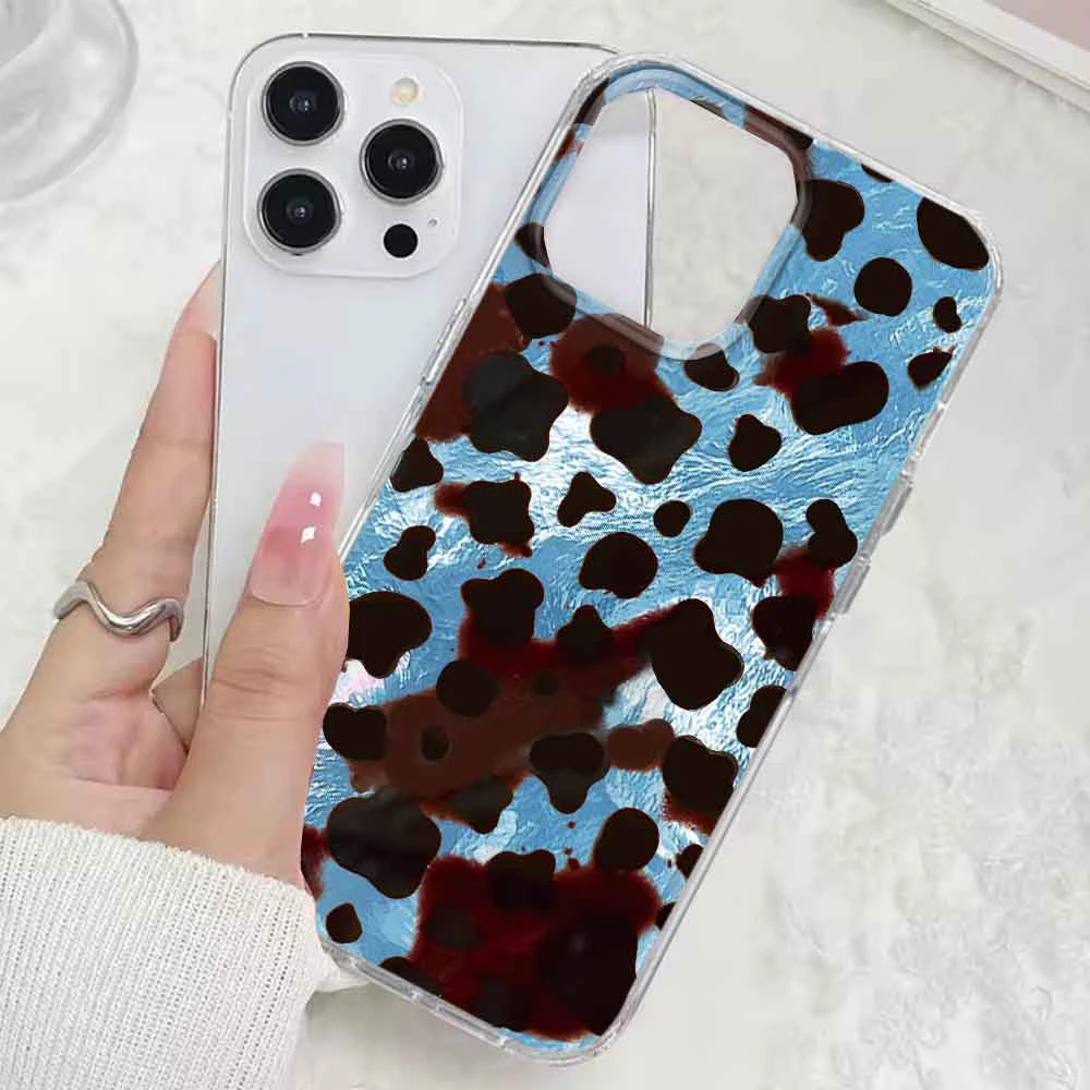 Funda de teléfono coreana con estampado de leopardo y marrón dorado para mujer, funda trasera Ultra para Samsung Galaxy S25 S24 S23 S22 S21 S20 FE Plus - imagen 5