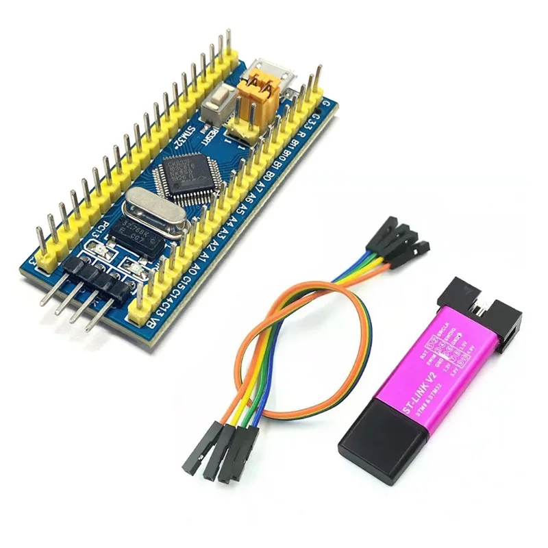 Simulador de descarga STM32F103C8T6 ST-LINK V2, programador Original ARM STM32, placa de desarrollo de sistema mínimo