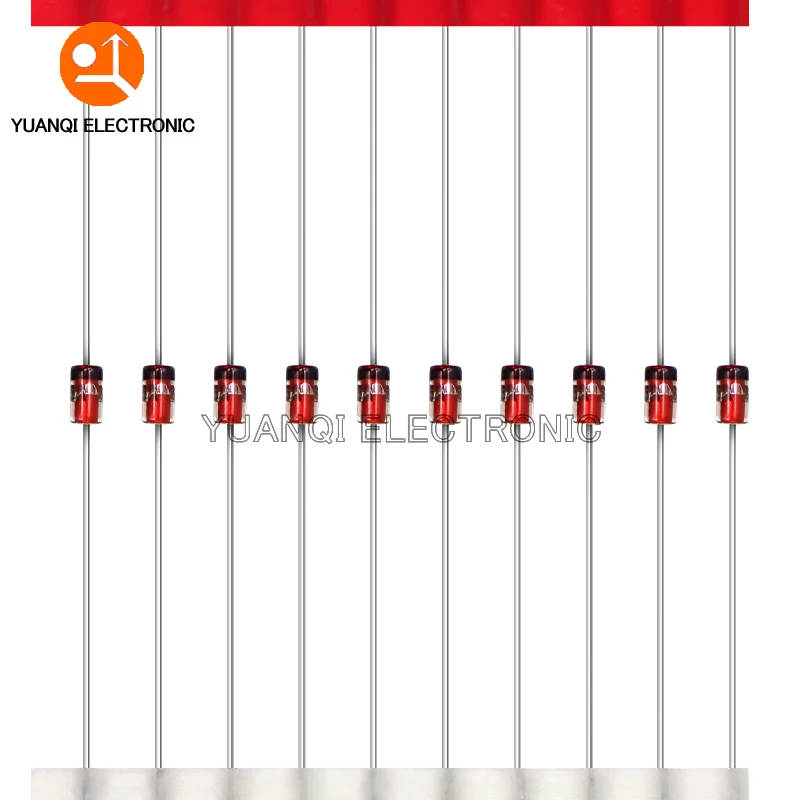 Kit surtido de diodos Zener, 140 piezas, 1/2W, 0,5 W, 3,3 V-30V, 14 valores x 10 piezas = 140 piezas, serie BZX55C, juego de bricolaje - imagen 4