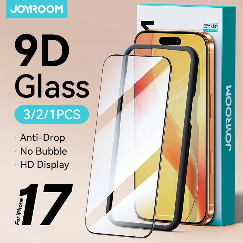 Joyroom 1/2/3 Uds para iPhone 17 Pro Max Protector de pantalla de vidrio HD para iPhone 17/17Pro/17Air protección de vidrio templado de pantalla completa - imagen 2