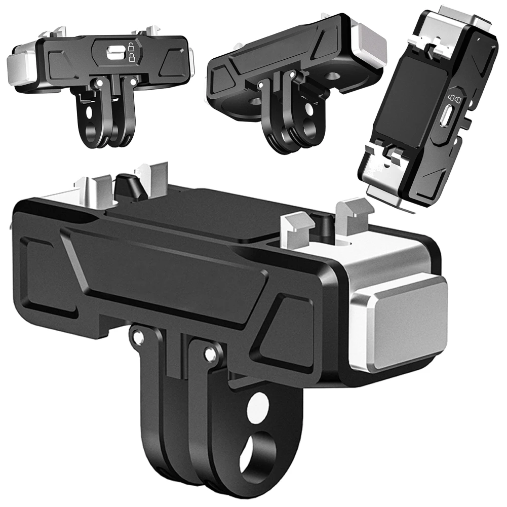 Adaptador magnético de liberación rápida para Insta360 X5/ACE/ACE PRO/ACE PRO2, adaptador de Base de liberación rápida, Base de placa plegable para cámara