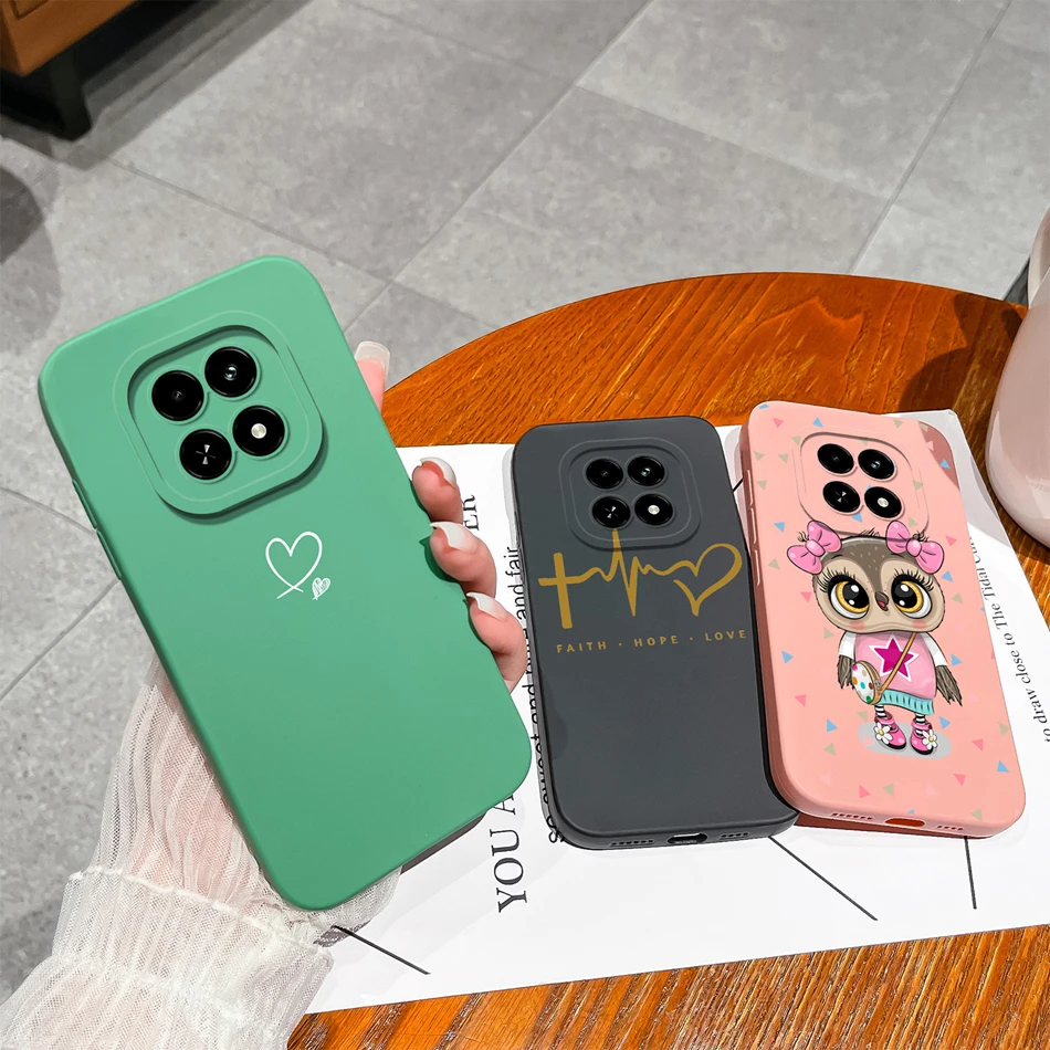 Love Heart-funda de silicona líquida para teléfono Realme, protector suave de alta calidad para cámara, para V60, V60S, Realme V 60 - imagen 3