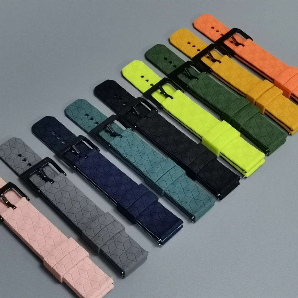 Correa de silicona de 22mm y 20mm para Huami Amazfit BALANCE/GTR 4 3 Pro 2e 47mm/Bip 6 pulsera de reloj Amazfit CHEETAH/Active 2/GTS 4 2 - imagen 2