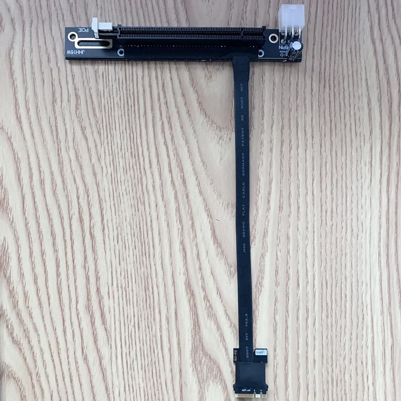 PCIe 3,0 M.2 WiFi A/E Key NGFF a X16 tarjeta gráfica Cable de extensión de minería múltiples tarjetas PCI-E Riser GPU Cable adaptador de tarjetas de vídeo - imagen 5