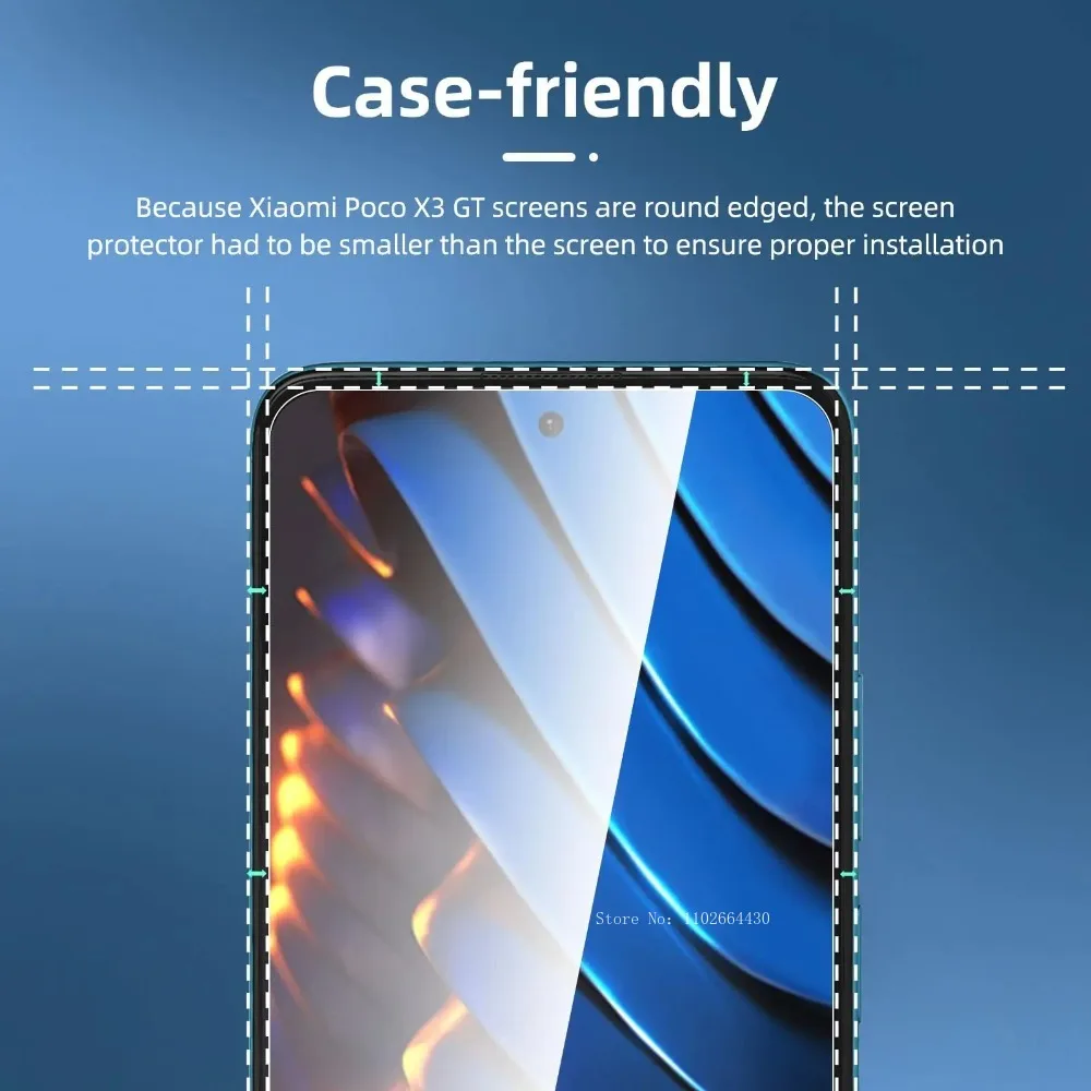 3 uds para XIAOMI POCO X7 X6 Protector de pantalla de vidrio templado para XIAOMI POCO X5 X4 series HD funda transparente antiarañazos - imagen 2