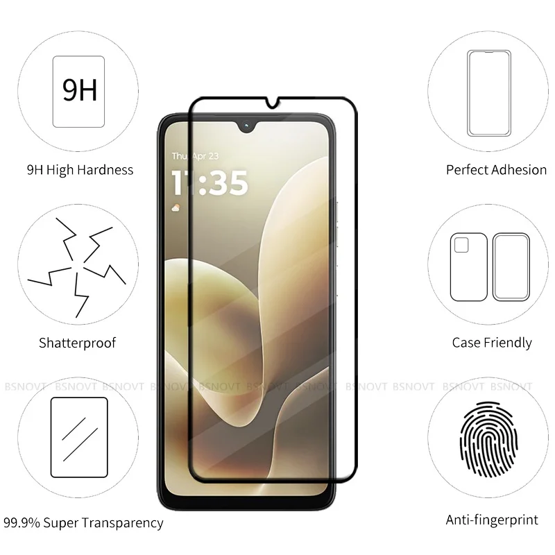 6 en 1 para Motorola Moto G06 Power Glass Moto G06 Power Glass cubierta completa pegamento 9H HD Protector de pantalla Moto G06 lente de alimentación de vidrio - imagen 2