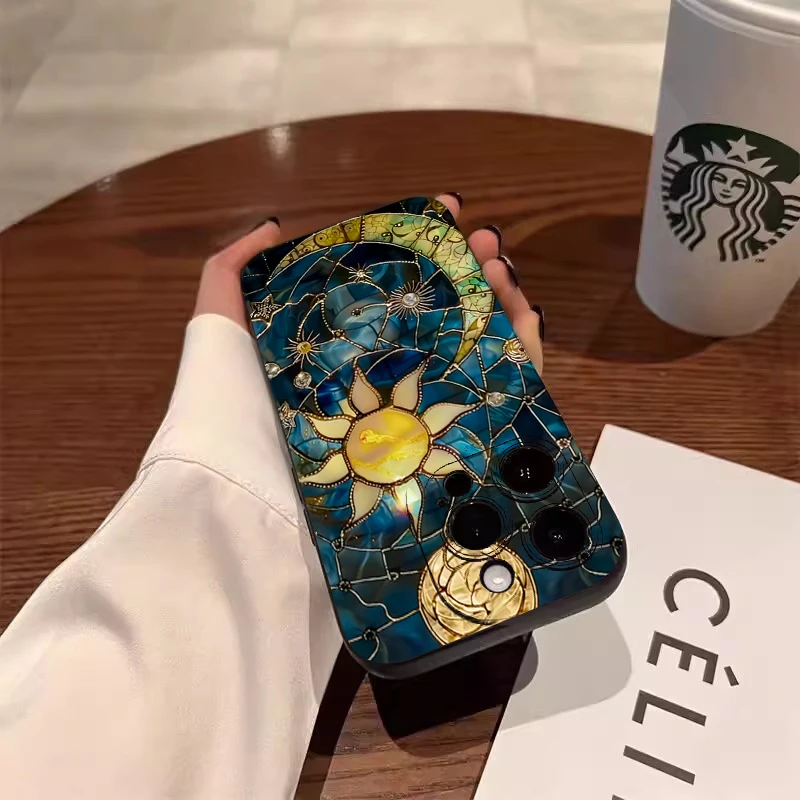 Funda de teléfono con estampado estético de sol y luna para Xiaomi 15T 14T Pro 5G 13T12T Mi 14 11 Lite, funda de silicona suave a prueba de golpes - imagen 5