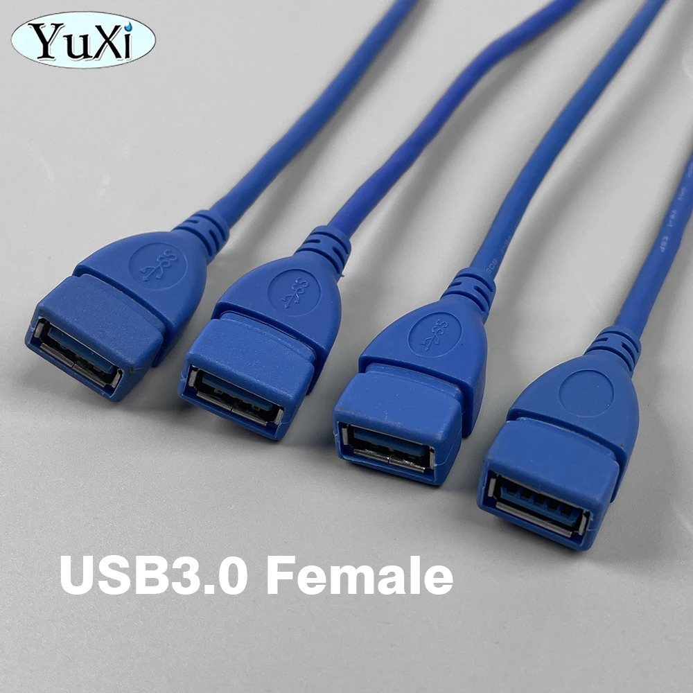 Adaptador de Cable de extensión en ángulo para PC Laotop, USB 3,0, hembra a macho, derecha, izquierda, abajo, arriba, azul, 90, 1 unidad - imagen 5