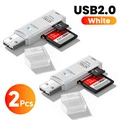 2PCS USB2.0 White