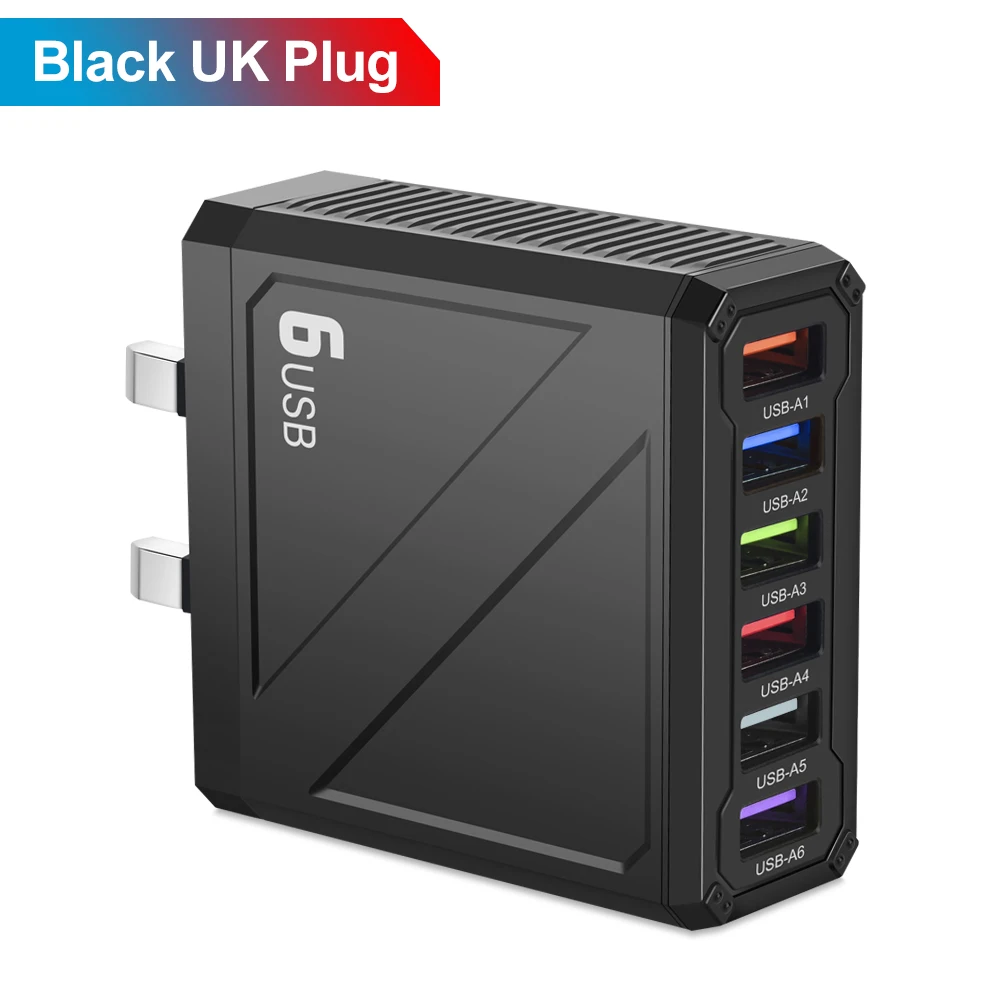 Black UK Plug