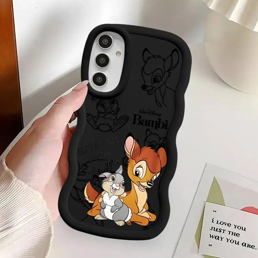 Funda de teléfono para Samsung Galaxy A21s A14 A36 A32 A15 A16 A11 A12 A26 A25 A35 A23 A24 funda suave lindo ciervo Bambi de Disney - imagen 4