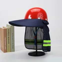 Casco de seguridad reflectante con parasol y protector cuello