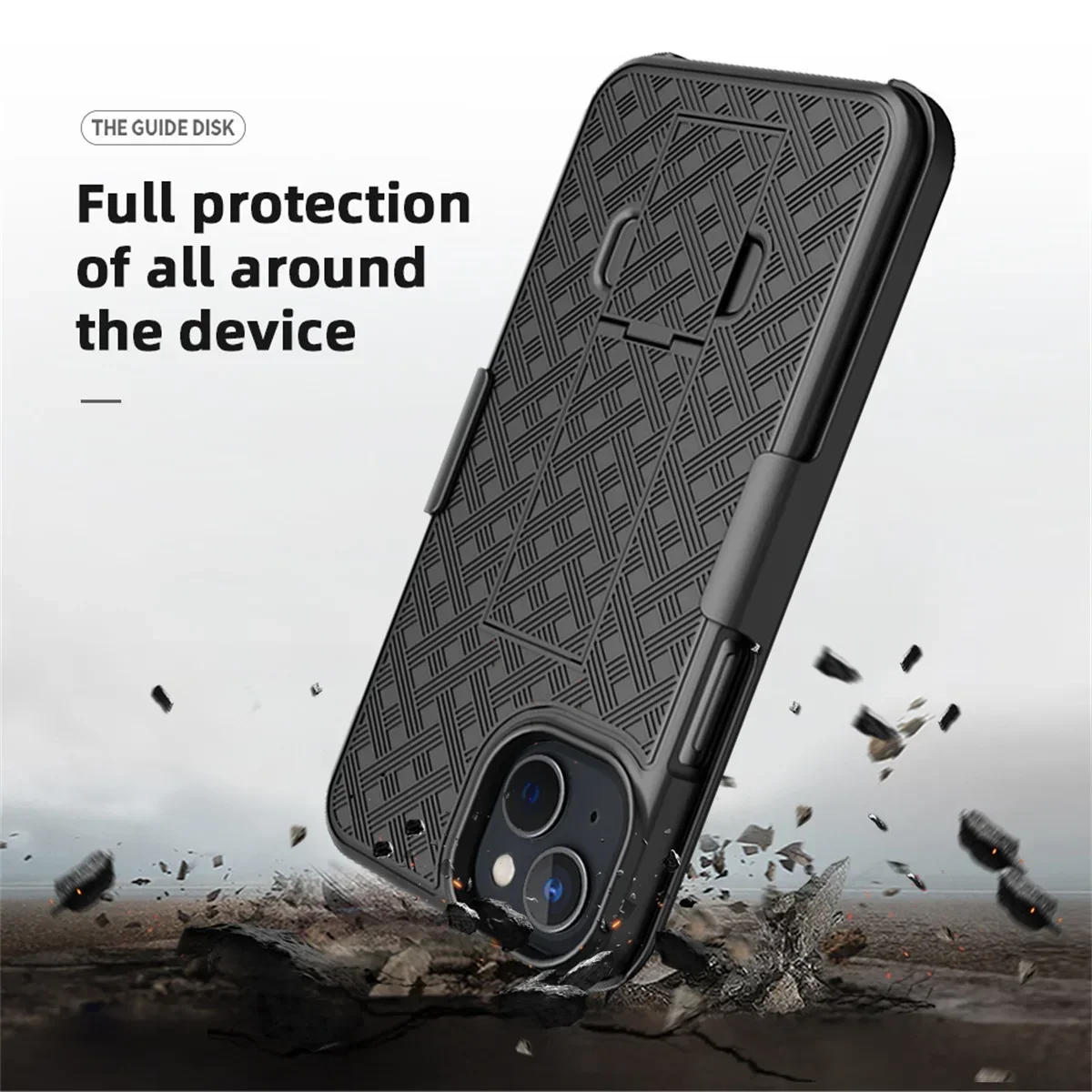 Funda de teléfono deportiva con Clip para cinturón de cintura para hombre, funda trasera con soporte para IPhone 17 Air 15 Plus 12 Mini 11 13 14 16 Pro Max - imagen 3