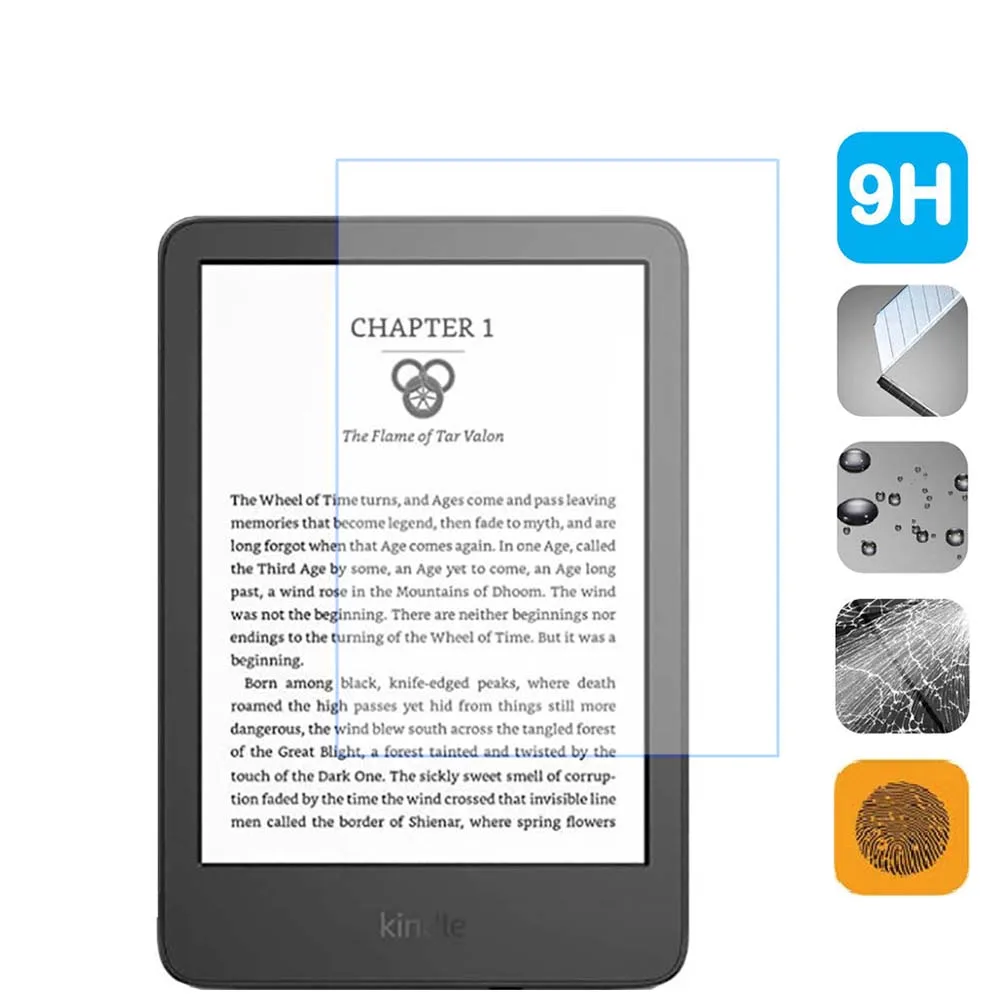 Protector de pantalla de vidrio templado para tableta Kindle 11. a generación 2022, C2V2L3, película protectora de libro electrónico de 6 pulgadas, 3 paquetes - imagen 4