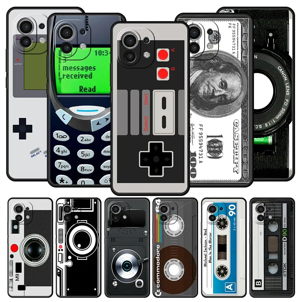 Funda de teléfono Gameboy con cámara de cinta Vintage para Xiaomi, 12, 13, Poco X5, X3, NFC, M3, F3, X4, M4, Mi 11T, Ultra Note 10 Lite, 10T Pro, 5G, 9T