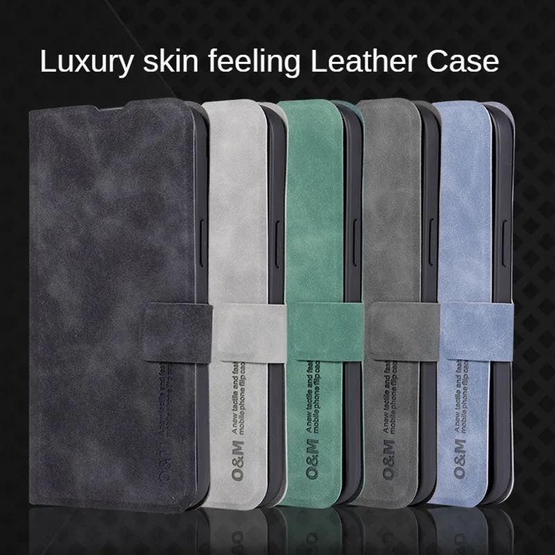 Funda con tapa magnética para Samsung Galaxy S24 Ultra S23 FE S22 Plus, funda protectora con soporte para teléfono, Coque Capa