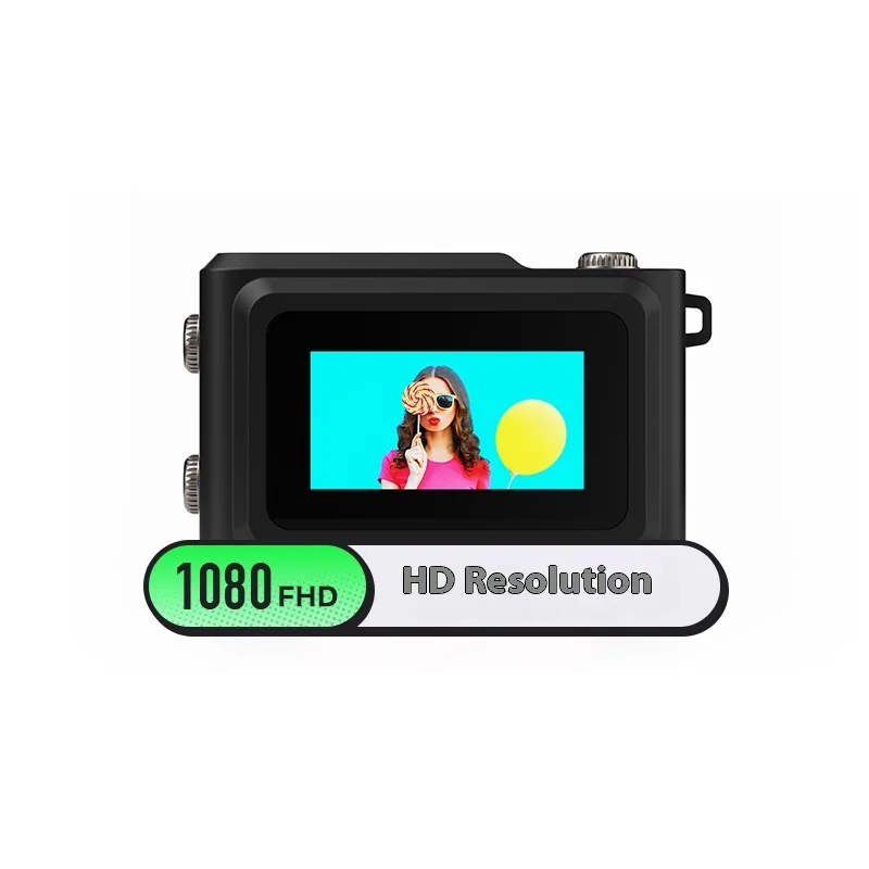 Regalo para estudiantes Mini cámara Digital Retro 1080P HD videocámara de pulgar memoria de vida escolar dispositivo de disparo portátil - imagen 3