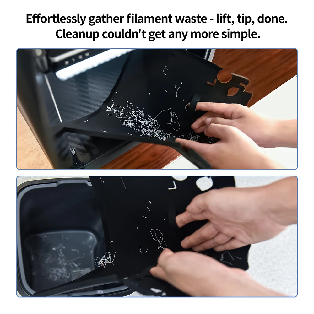 BlQU Panda pañal de silicona moldeado de precisión manijas integradas bordes elevados actualización para Bambu Lab P1 X1 H2D H2S ELEGOO P2S - imagen 5