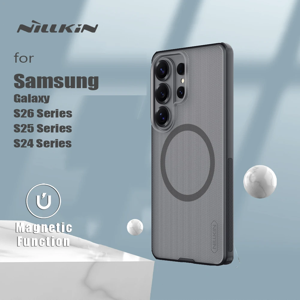 Para Samsung Galaxy S26 Ultra S24 S25 Plus S25 Edge 5G Nillkin funda magnética dura PC Frosted Pro protección contraportada para S25 FE - imagen 2