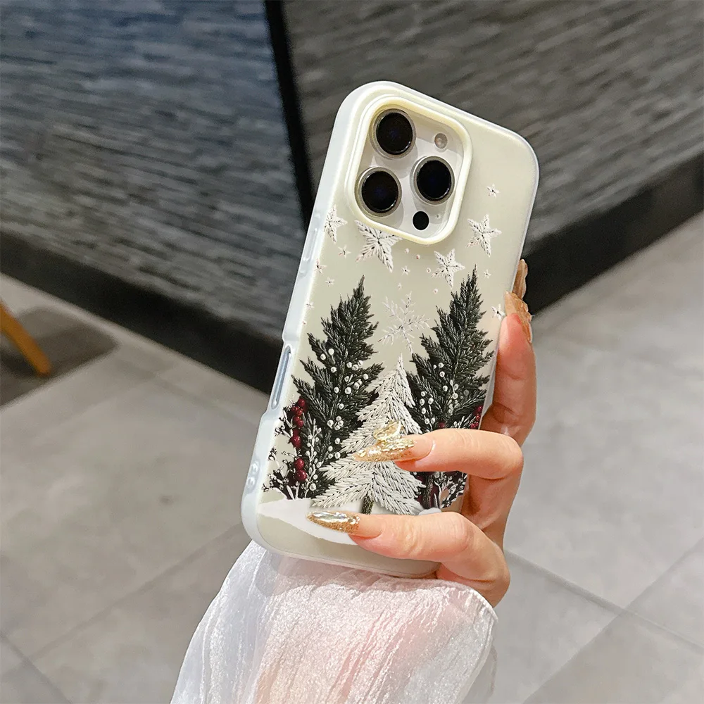 Funda con patrón de tema de árbol de Navidad para OPPO Reno 14F 13F 12F 11 10 12 13 Pro 5G 7 4G 5 6 Lite A38 A79 A77 A57 A58 A79 A78 A60 - imagen 4