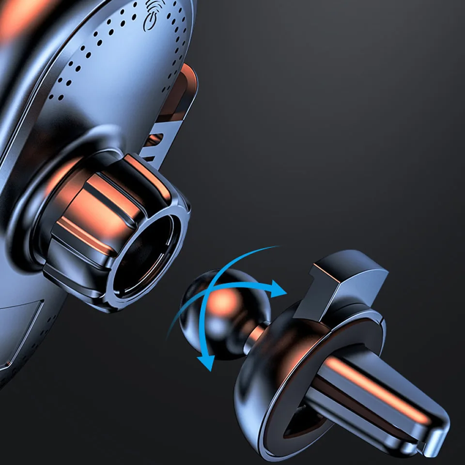 Soporte de teléfono para coche, cargador inalámbrico de 15W para iPhone 13, 12Pro Max, 11, 11Pro, X, XR, XSMAX, 8, 7 Plus, infrarrojo inteligente - imagen 5