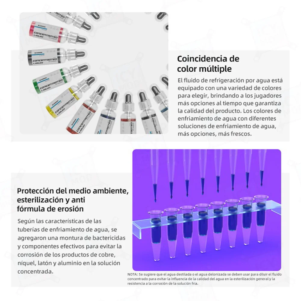 Líquido de refrigeración por agua Barrow SLYLD-C 40mL refrigerante para PC líquido térmico anticorrosión refrigeración líquido frío concentrado especial - imagen 5
