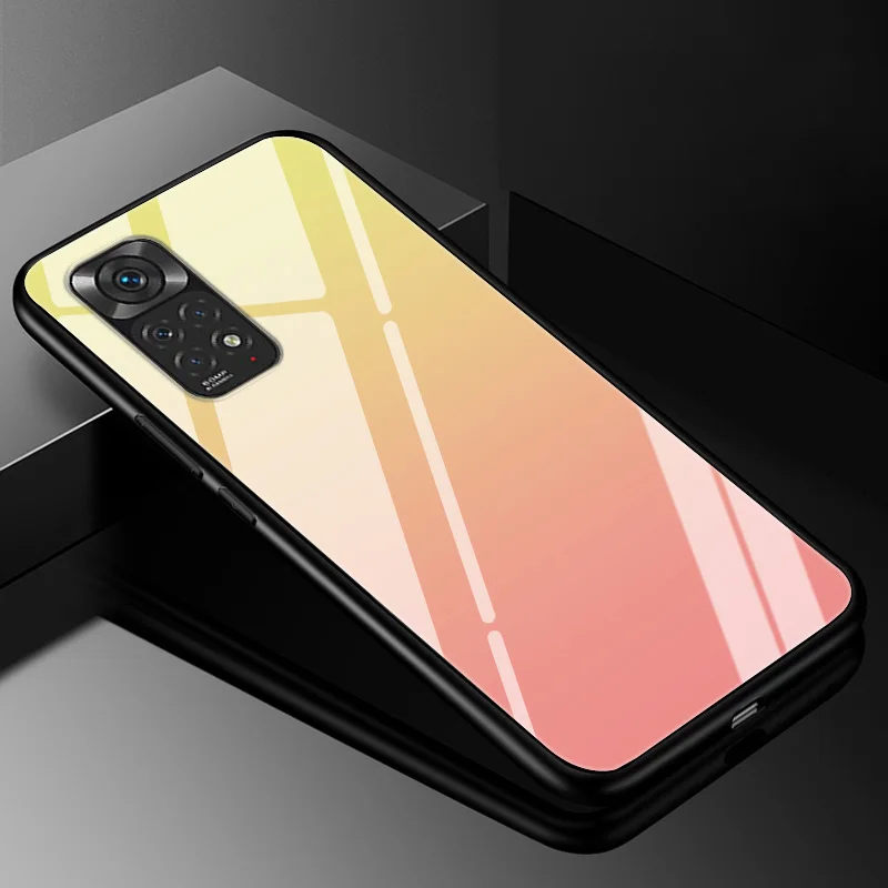Funda de vidrio templado degradado para Xiaomi Redmi Note 11 Pro Plus 11pro + 12 11E 10 8 9 Pro 11s 9t 8T 10s 9s cubierta protectora de vidrio - imagen 2