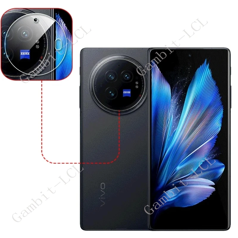 Película de lente de cámara 3D, Protector de vidrio templado Original para Vivo X, Fold3, VivoXFold3, Fold3Pro, Fold 3 Pro, 8,03 ", 2 piezas - imagen 2