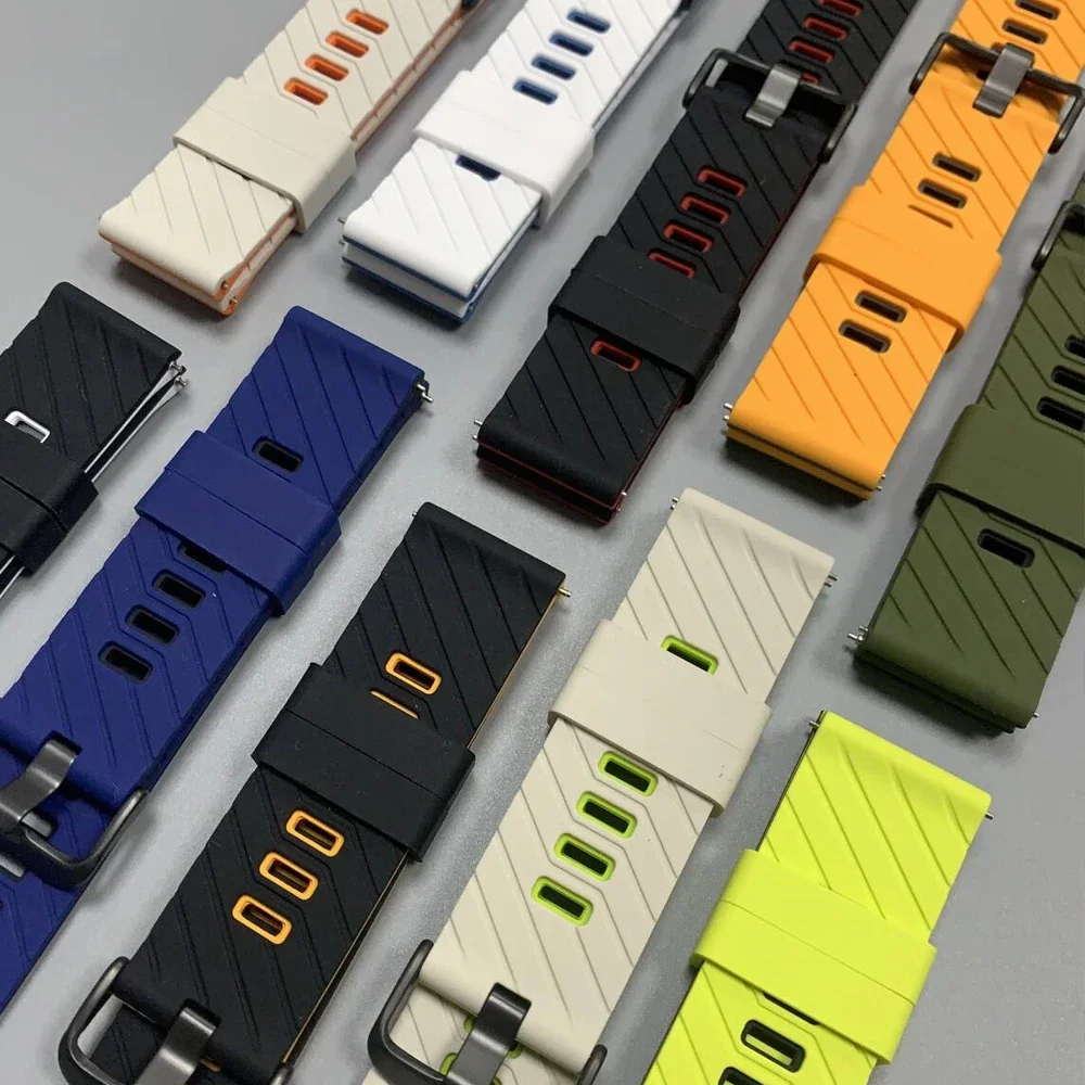 Para Garmin Forerunner 570 47mm 265 255 correa de reloj deportiva para Garmin Venu 2 3 4 45mm/Vivoactive 4 correa suave pulsera de silicona de 22mm - imagen 4