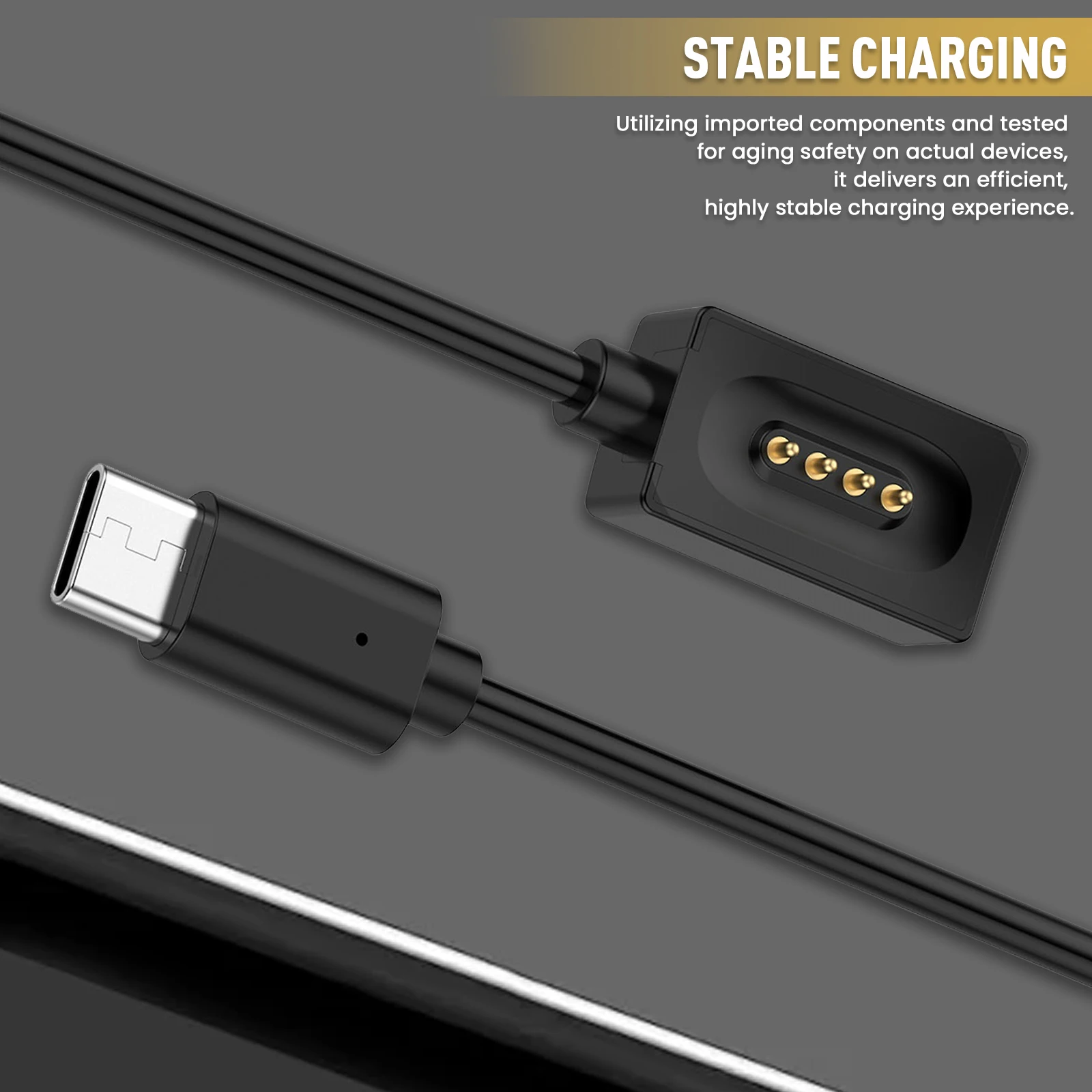 Para Xiao Mi conducción ósea auriculares2 Cable de carga resistente al desgaste Cable de carga rápida Cable USB cargador base regalo para amigos - imagen 2