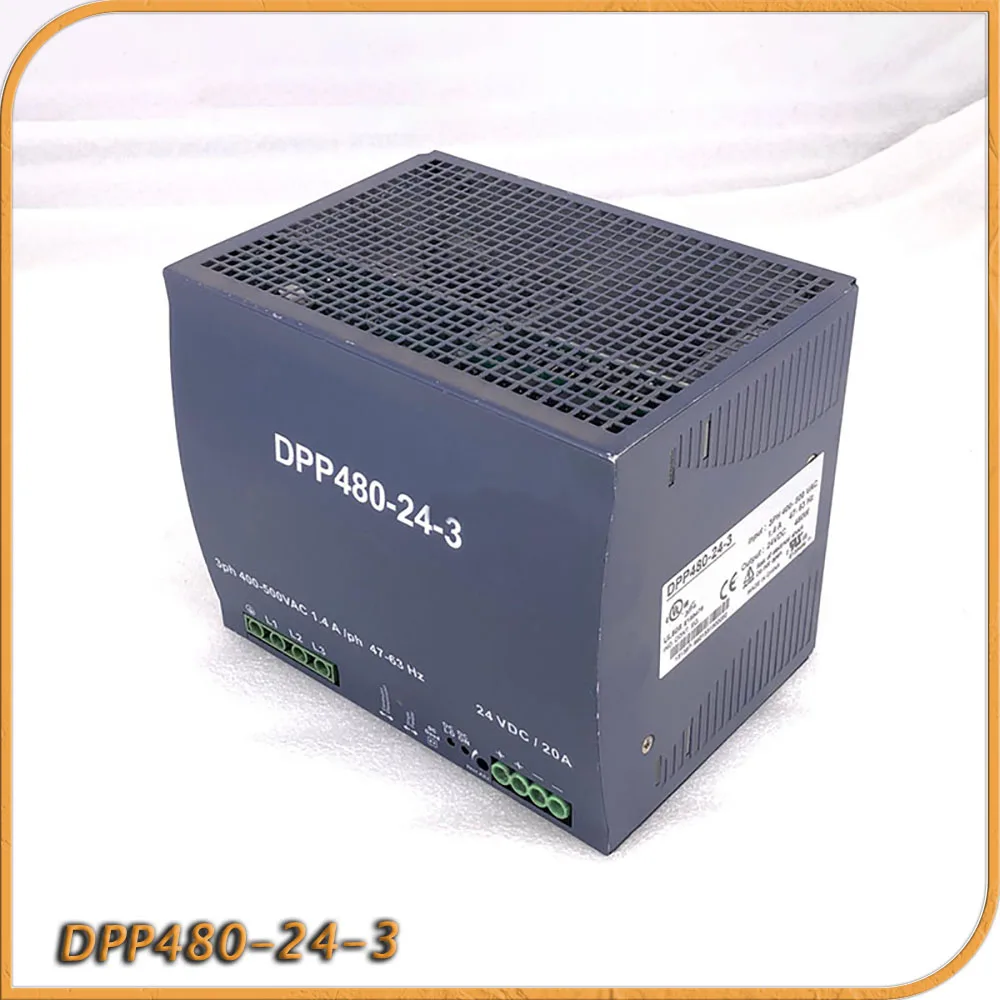 DPP480-24-3 24VDC 20A 480W Fuente de alimentación conmutada tipo carril trifásico - imagen 4