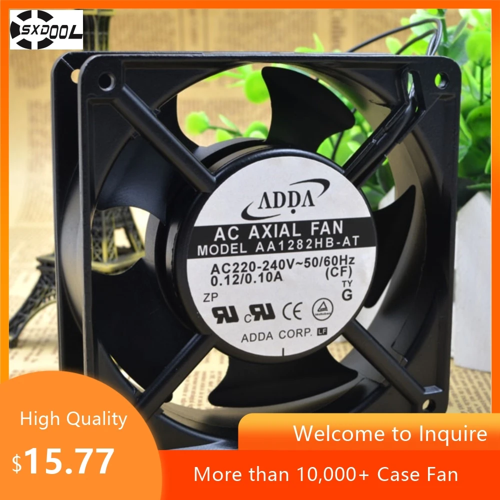 Ventilador de máquina de soldadura 12038 AC 220V ventilador para Adda AA1282HB-AT AA1282hb-AW 12038 AC 220v ventilador con cubierta - imagen 3