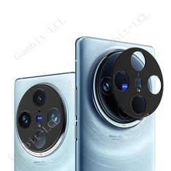 Película de lente de cámara negra 3D, Protector de vidrio templado Original para Vivo X100 Pro VivoX100 X100Pro Ultra X100s X100Ultra, 2 piezas