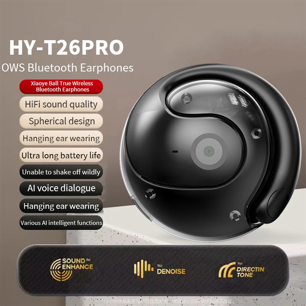 HYUNDAI HY-T26 Pro OWS auriculares AI traducción inalámbrica BT5.4 auriculares sonido HIFI 4 modos de traducción auriculares llamada HD - imagen 3