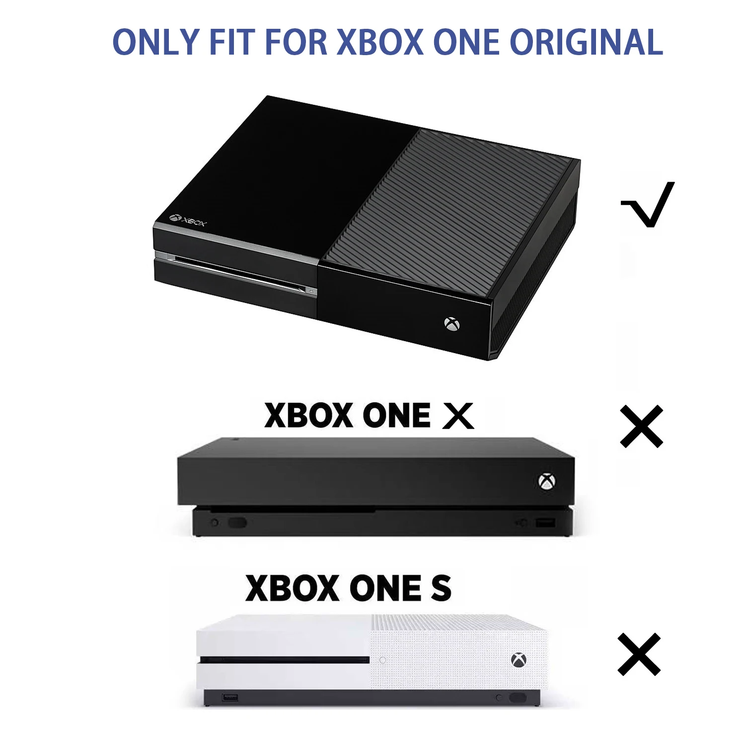 Soporte de pared Monzlteck para Xbox One Original + soporte de ladrillo eléctrico, colgante Vertical totalmente metálico en la pared con botón de encendido izquierdo/derecho - imagen 4