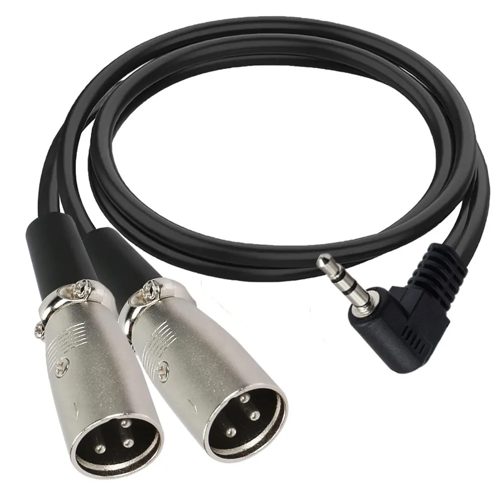 Adaptador Jack 3,5 a XLR Cable de Audio AUX 3,5mm a XLR Cable de Audio analógico equilibrado para micrófono ordenador teléfono altavoz amplificador - imagen 3